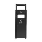 CONTENEUR DE DECHETS AVEC CENDRIER 24L/3.3L GRIS FONCE (1) photo du produit