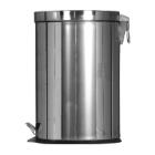 POUBELLE A PEDALE 12L MIRROIR INOX D.24.8X40CM (1) photo du produit