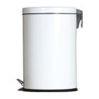 POUBELLE A PEDALE 20L BLANC D.29.5X44.5CM (1) photo du produit
