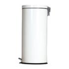 POUBELLE A PEDALE 30L BLANC D.29.5X60CM (1) photo du produit