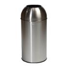 POUBELLE 40L DOME OUVERT TAINLESS STEEL SATIN D.35X74CM (1) photo du produit
