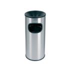 CENDRIER ET COLLECTEUR DE DECHETS 30L INOX SATINE D.25X65CM (1) photo du produit