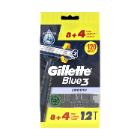RASOIR JETABLE GILLETTE BLUE 3 SMOOTH (20X(8+4)) photo du produit