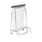 SUPPORT SAC POUBELLE A CLAPET HERMIX 110L INOX 52.5X41.5X92CM (1) photo du produit