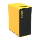 POUBELLE CUBATRI 65L JAUNE-OUVERTURE POUR PAPIER (1) photo du produit