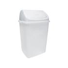 AFVALBAK 35L WIT MET SWING DEKSEL WIT 36X29.4X56CM (1) artikelfoto