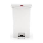 POUBELLE A PEDALE SLIM JIM® STEP-ON 50L FS RUBBERMAID BLANC 46X29X72CM (1) photo du produit
