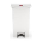 POUBELLE A PEDALE SLIM JIM® STEP-ON 68L FS RUBBERMAID BLANC 50X31X80CM (1) photo du produit