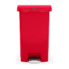 POUBELLE A PEDALE SLIM JIM® STEP-ON 30L FS RUBBERMAID ROUGE 42X27X53CM (1) photo du produit