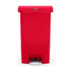 POUBELLE A PEDALE SLIM JIM® STEP-ON 90L FS RUBBERMAID ROUGE 57X35.3X82.55CM (1) photo du produit