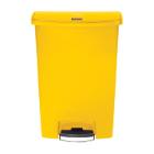 POUBELLE A PEDALE SLIM JIM® STEP-ON 90L FS RUBBERMAID JAUNE 57X35.3X82.55CM (1) photo du produit