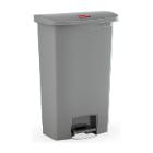 POUBELLE A PEDALE SLIM JIM® STEP-ON 30L FS RUBBERMAID GRIS 42X27X53CM (1) photo du produit