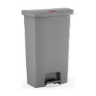 POUBELLE A PEDALE SLIM JIM® STEP-ON 50L FS RUBBERMAID GRIS 46X29X72CM (1) photo du produit
