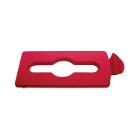 COUVERCLE MIXED RECYCLING ROUGE POUR SLIM JIM RECYCLINGSTATION (1) photo du produit