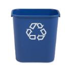 POUBELLE RECTANGULAIRE 26.5L RUBBERMAID BLEU 36.5X26X38CM (1) photo du produit