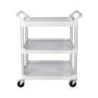 CHARIOT UTILITAIRE RUBBERMAID BLANC 854X473X959MM (1) photo du produit