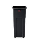 CONTENEUR A DECHETS UNTOUCHABLE 87L RUBBERMAID NOIR 41.9X39.4X78.8CM (4) photo du produit