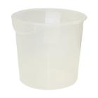 CONTENEUR DE STOCKAGE RONDE PE SEMI-TRANSPARANT 7.6L (6) photo du produit