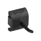 SUPPORT MURAL CROCHET SIMPLE VIKAN NOIR 4.15CM (1) photo du produit