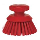 BROSSE A MAIN VIKAN RONDE D.12.5CM ROUGE (1) photo du produit