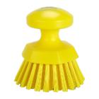 BROSSE A MAIN VIKAN RONDE D.12.5CM JAUNE (1) photo du produit