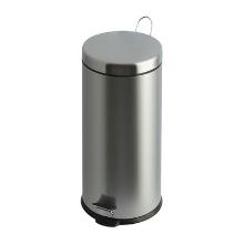 Afvalbak pedaalemmer 30ltr mat chroom V-part Artikel foto