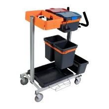 Taski Nano werkwagen trolley gemonteerd tbv JM Artikel foto