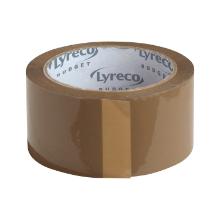 Lyreco budget acryl verpakkingstape 50mmx66m PP bruin Artikel foto