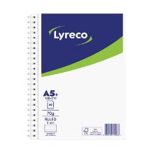 Lyreco spiraalschrift A5+ gelijnd 80 vellen Artikel foto