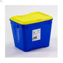 Wiva Vat 5 UN-approved 30L voor specifiek ziekenhuis afval blauw Artikel foto