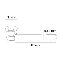 Mini Monoka 0,64mm 40mm silicone Artikel foto