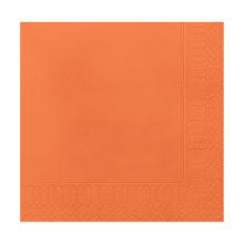 Servet 4-vouw oranje 2 laags tissue 33x33 Artikel foto