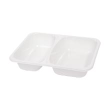 Schaal menu 2-vak C2227-2k wit 227x178x43mm CPET Artikel foto