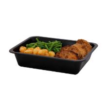 Duniform cateringtray bak 1-vak zwart 227x178x50mm pp Artikel foto