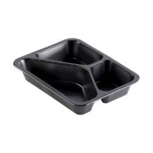 Duniform cateringtray bak 3-vak zwart 227x178x40mm pp Artikel foto