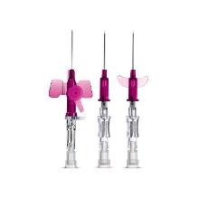Infuusnaald Safetouch 20G 1,1x50mm met bijspuitpoort en vleugels roze Nipro Artikel foto