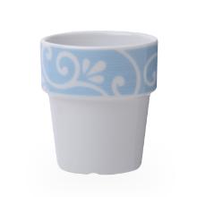 Beker melk xl 220ml wit met dekor blauwe krul Seltmann Artikel foto