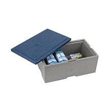 Box iso/thermo 1-vak met deksel epp grijs/blauw 19ltr Artikel foto
