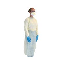 BeeSana isolatiejas non woven pe coated XL 23g lange mouw met manchet geel Artikel foto