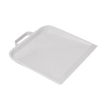 Stofblik Hollands model metaal met beugelgreep 22,5x25,5 cm wit Artikel foto