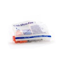 BD Micro-Fine Spuit insuline 1ml naald 29G Artikel foto
