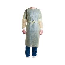 Isolatiejas non-woven geel PE coated met tricot manchet maat M Artikel foto