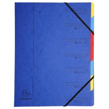 Exacompta sorteermap 7-delig A4 430g blauw Artikel foto