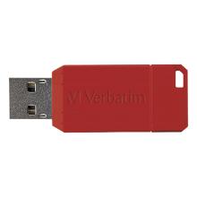 Verbatim pinstripe 2.0 USB-stick 16Gb rood Artikel foto