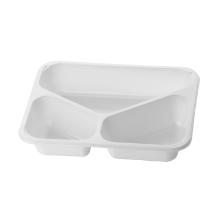 Schaal menu 3-vak C2227-3f wit 227x178x43mm CPET Artikel foto