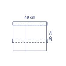 Medline invisishield instrumentenzakje met 2 vakken 43x49cm steriel transparant Artikel foto