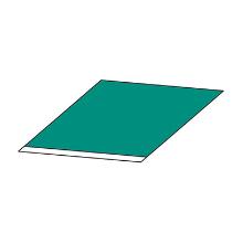 Barrier zelfklevende absorptiedoek 55x70cm steriel groen Artikel foto