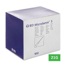BD Microlance injectienaald 21G 0,8x50mm groen Artikel foto