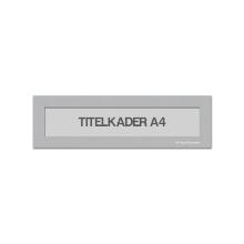Titelkader A4 zilver Artikel foto