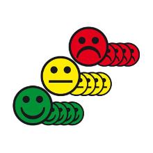 Magnetische Smileys geel 2,5cm Artikel foto